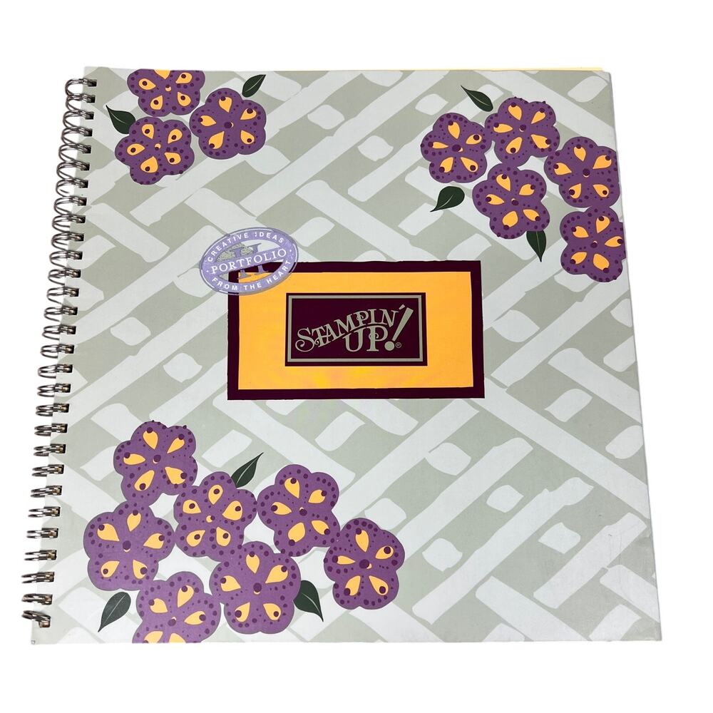 STAMPIN UP Portfolio II Book III of IV 2001 Spiral Craft Ideas Scrapbook Guide